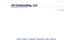 Desktop Screenshot of a3contractingllc.com